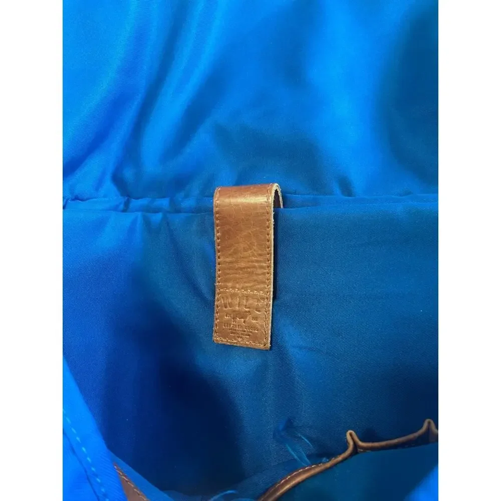 will leather goods blue and Green Canvas Messenger Bag give will 20 X 12 inches